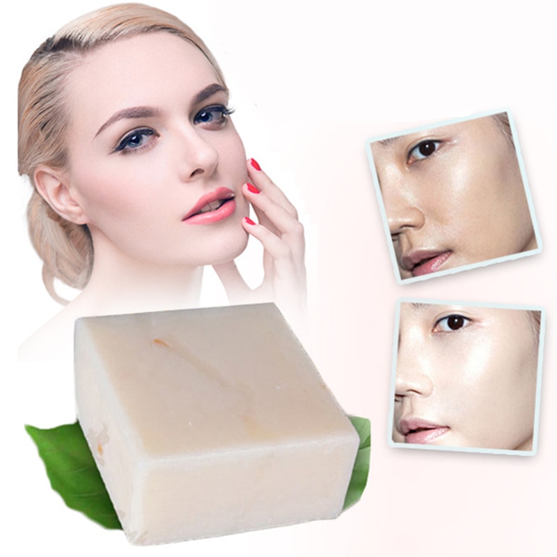 סבון חלב אורז עשוי בעבודת יד לעור הפנים