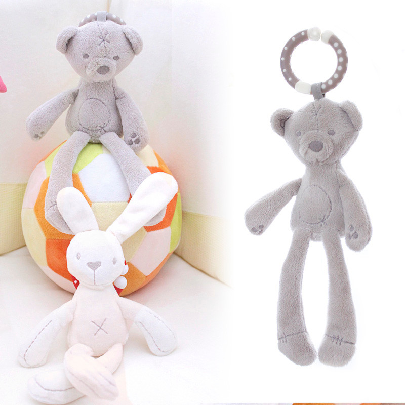 בובת צעצוע לתינוק בצורת ארנב ודוב חמוד