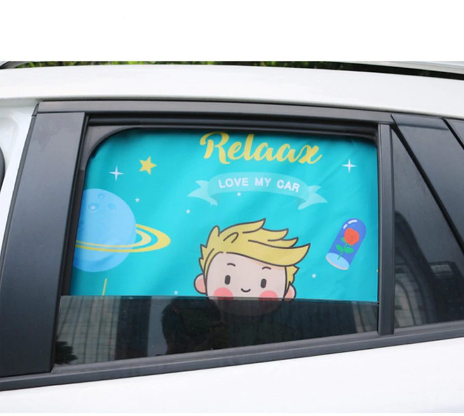 מגן שמש מגנטי לרכב במגוון קריקטורות חמודות