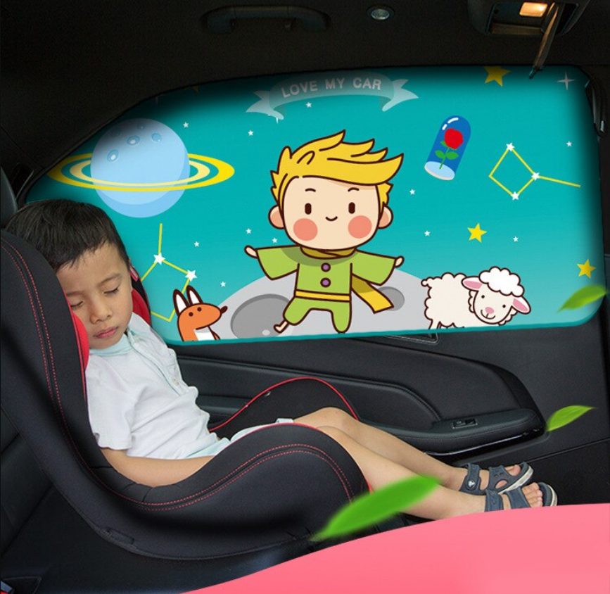 מגן שמש מגנטי לרכב במגוון קריקטורות חמודות