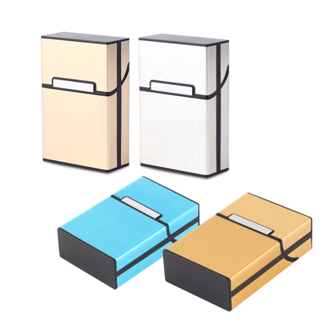 קופסאות לסיגריות מאלומיניום במגוון צבעים