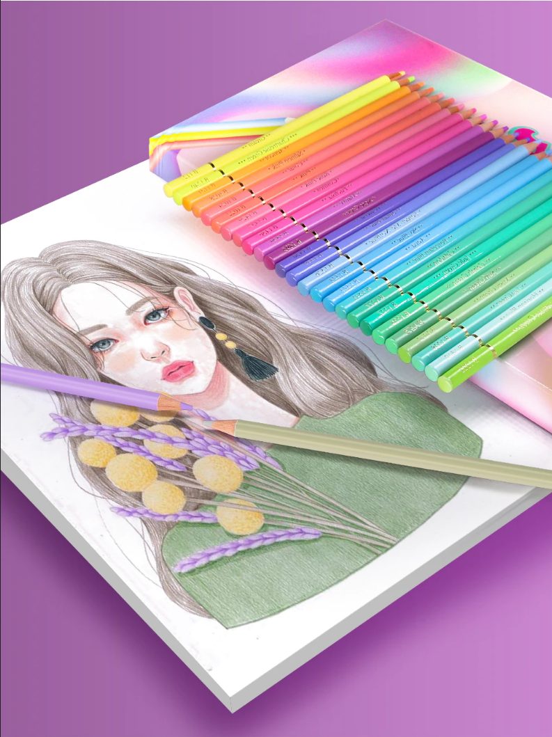 עפרונות פסטל | עפרונות צבעוניים | עיפרון ציור