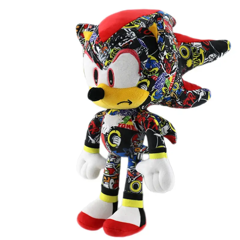 Sonic Plush Doll Game Anime Printed Plush Toys Super Tars Plush Toys Cartoon PP Cotton Black BlueToy Kids Birthday Gifts Sonic Plush Doll Game Anime Printed Plush Toys Super Tars Plush Toys Cartoon PP Cotton Black BlueToy Kids Birthday Gifts