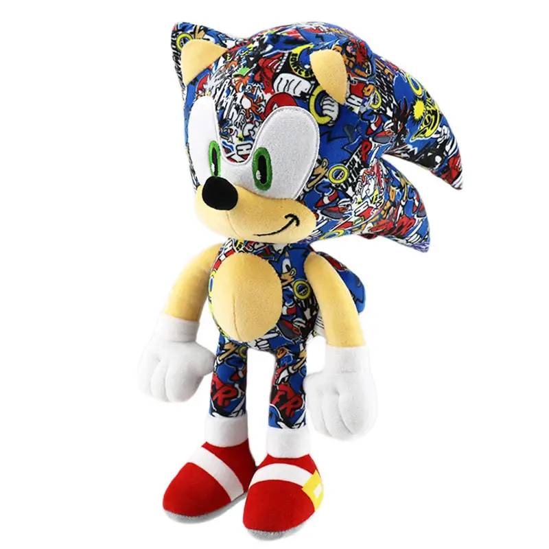 Sonic Plush Doll Game Anime Printed Plush Toys Super Tars Plush Toys Cartoon PP Cotton Black BlueToy Kids Birthday Gifts Sonic Plush Doll Game Anime Printed Plush Toys Super Tars Plush Toys Cartoon PP Cotton Black BlueToy Kids Birthday Gifts