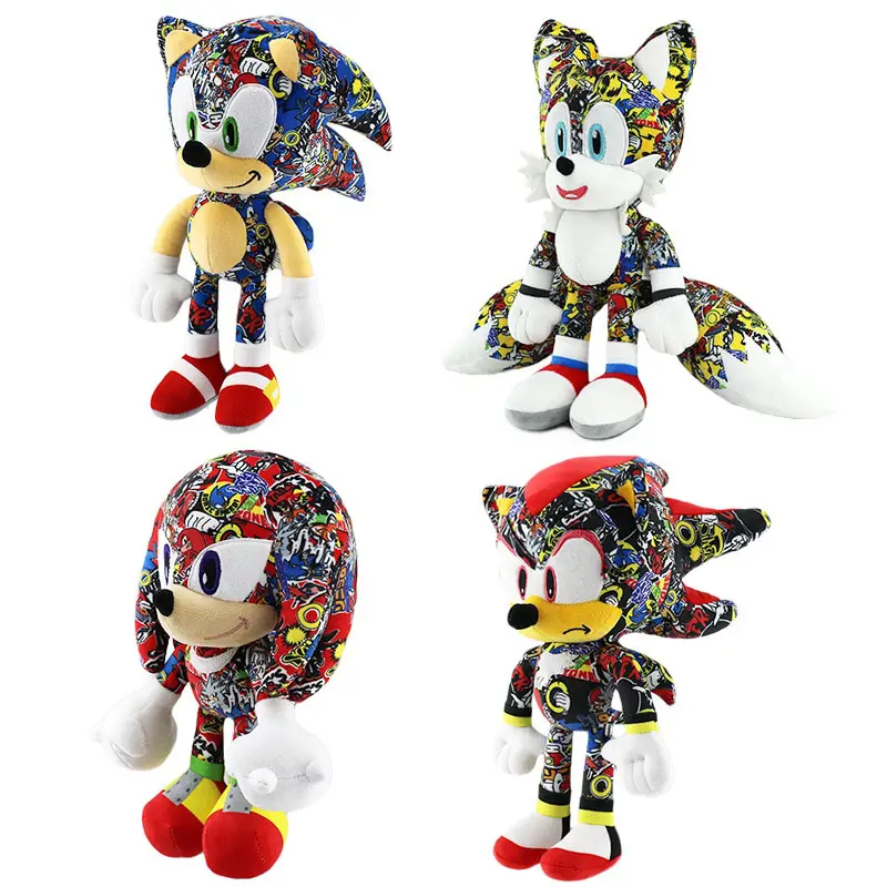 Sonic Plush Doll Game Anime Printed Plush Toys Super Tars Plush Toys Cartoon PP Cotton Black BlueToy Kids Birthday Gifts Sonic Plush Doll Game Anime Printed Plush Toys Super Tars Plush Toys Cartoon PP Cotton Black BlueToy Kids Birthday Gifts